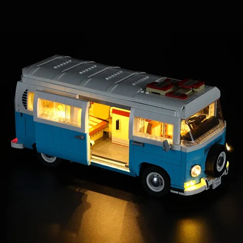 Vista 3 de BRIKSMAX Kit de iluminación LED para T2 Camper Van - Compatible con el modelo de bloques de construcción Lego 10279 - No incluye el juego de Lego