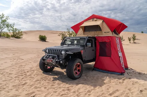 Vista 2 de Rugged Ridge Anexo de tienda 11704.06 Se adapta a la tienda Rugged Ridge Roof Top (Parte # 11704.05)