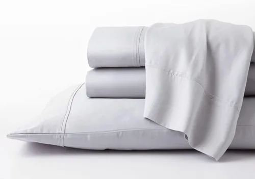Vista 5 de GhostBed California King Cooling - Juego de sábanas de lujo de algodón Supima y Tencel, resistente a las arrugas con bolsillos profundos, 6 piezas