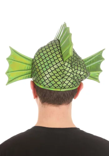 Vista 2 de Disfraz de Monstruo Marino Verde para Adulto con Sombrero Sprazy Multicolor