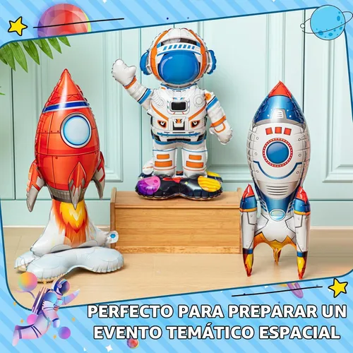Vista 3 de RoundFunny - 8 globos de aluminio para el espacio exterior, astronauta