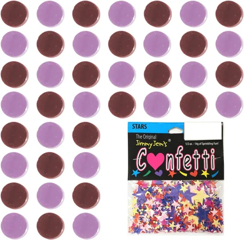 Vista 127 de Confetti Circle 1/4" Negro, Azul Marino Combo - 2 bolsas de media onza (1 oz) (8550/9971)