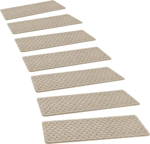 Vista 17 de PURE ERA Bullnose - Juego de peldaños de alfombra para escaleras sin cinta, antideslizantes, protectores de escaleras para interiores, alfombras