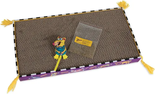 Vista 2 de FAT CAT La caja de juguetes para gatos Big Mama's Scratch incluye hierba gatera 100% orgánica cultivada en los Estados Unidos