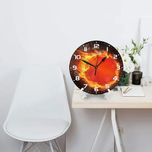 Vista 4 de Reloj de pared para niños y niñas, de 10 pulgadas, silencioso, sin tictac, fácil de leer, para niños, niñas, decorativo para habitación de niños