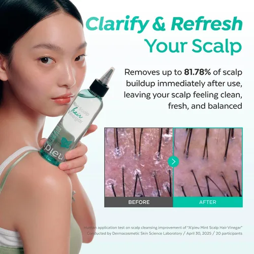 Vista 4 de A'PIEU - Enjuague de vinagre para el cabello menta para aclarar el cuero