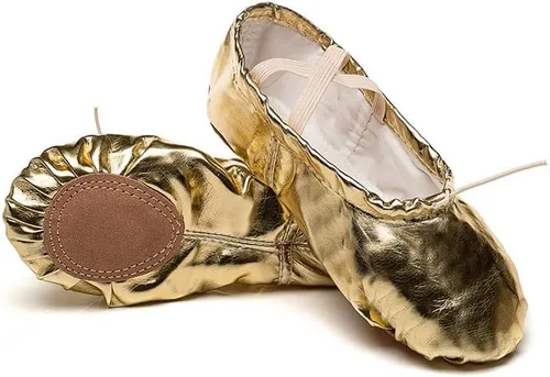 Vista 2 de Zapatos de baile de ballet Pu para muchacha con suela dividida suave