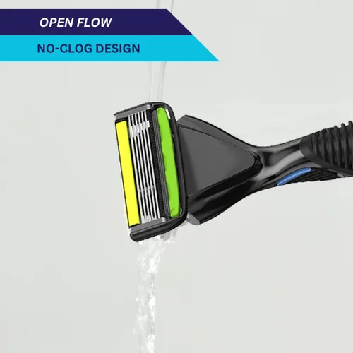 Vista 3 de SWIPE Recambios de maquinilla de afeitar prémium de 6 cuchillas para hombre (24) (sin recortadora)