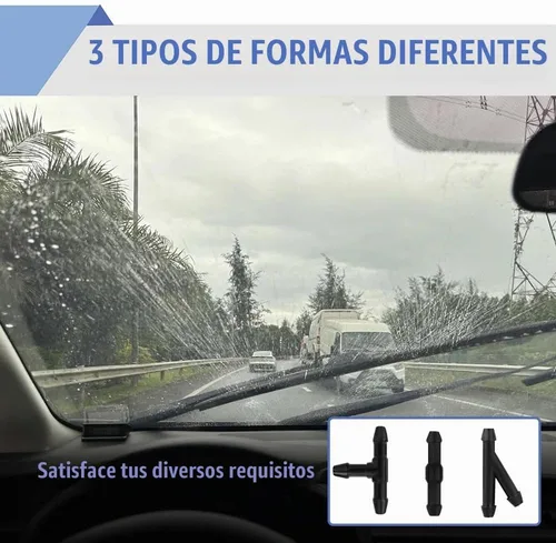 Vista 4 de Kit de boquillas de limpiaparabrisas delantero, chorro con conectores, accesorios de montaje de boquilla de parabrisas de automóvil para Honda Pilot
