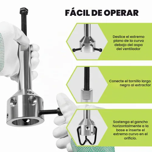 Vista 8 de Extractor de rueda de soplador de aspas de ventilador UP-1 Ultimate Hub