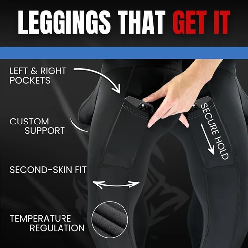 Vista 9 de Pantalones de Compresión Real Men Modal ABCD Pouch - 1 Paquete, Leggings Modales para Hombres, Pantalones de Yoga, Mallas, Capa Base para Clima Frío