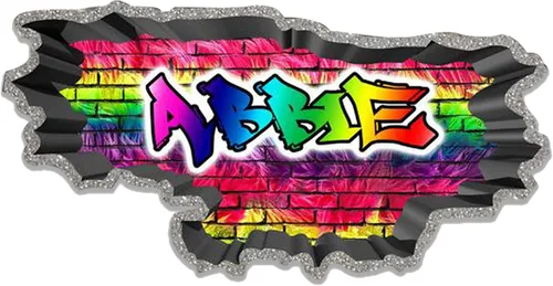 Vista 21 de Calcomanía de pared de graffiti con borde de hormigón profundo, calcomanía de vinilo personalizada (MYS107-S)