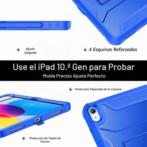 Vista 7 de Funda Soke para iPad (A16) de 11ª generación de 11 pulgadas 2025, iPad de 10ª generación de 10.9 pulgadas 2022, con protector de pantalla