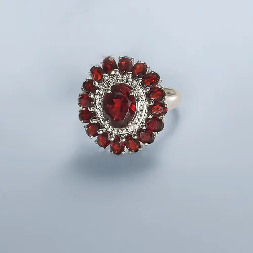 Vista 4 de Ross-Simons 5.20 ct. t.w. Garnet Ring in Sterling Silver