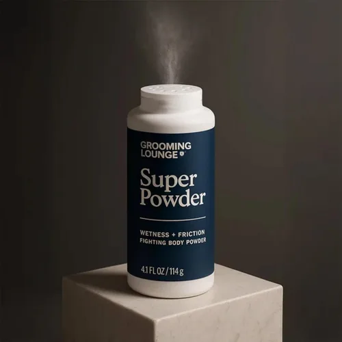 Vista 2 de Grooming Lounge Super Powder - Defensa de olor, picazón y rozaduras para la ingle, el cuerpo y los pies - Control de fricción y exceso de sudor