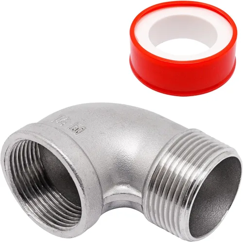 Vista 15 de 1 PIEZA Accesorios de Codo de 45 Grados, Tubo Macho NPT de 1" a 1" NPT Hembra 304 Accesorio de Tubería de Acero Inoxidable, Acoplador Conector