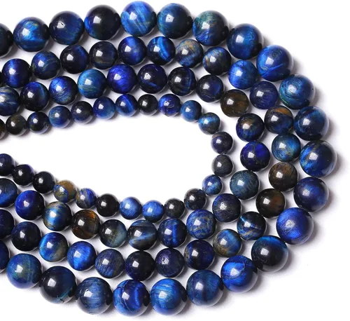Vista 230 de 100 cuentas de piedra multicolor natural de 0.236 pulgadas (0.236 in), cuentas espaciadoras sueltas redondas para hacer pulseras, collares, aretes
