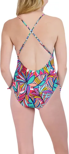 Vista 3 de BCBGeneration Traje de baño estándar de una pieza para mujer, cuello en V, control de abdomen, secado rápido
