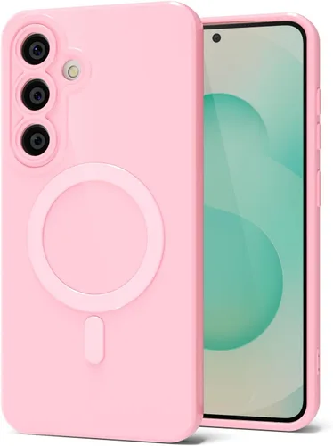 Vista 66 de Svanove Funda magnética de silicona para Samsung Galaxy S22, compatible con Magsafe, bonita funda para mujer, goma de gelatina brillante delgada