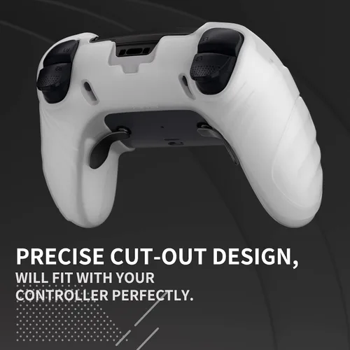 Vista 50 de PlayVital Guardian Edition Anti-Slip Ergonomic Silicone Cover Case for ps5 Edge Controller, Soft Rubber Protector Skin for ps5 Edge Wireless