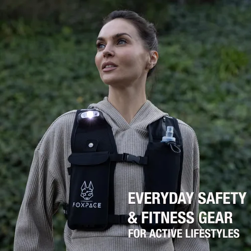 Vista 8 de Chaleco para correr para mujeres y hombres – Chaleco de hidratación – Mochila ajustable transpirable para senderismo maratón – Bolsillo impermeable