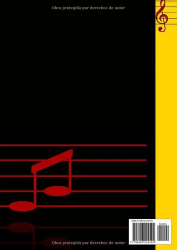 Vista 2 de Cuaderno de música pentagramado A4 Libreta Pentagrama para piano guitarra (Spanish Edition)