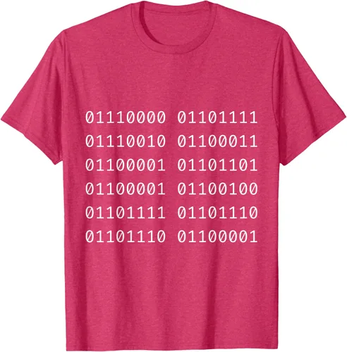 Vista 24 de Porca Madonna In Codice Binario Código Binario Camiseta, Negro