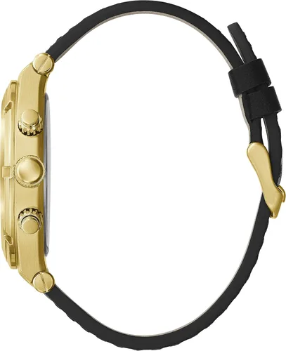 Vista 2 de GUESS Reloj multifunción de cuero y tono dorado de fábrica Oro
