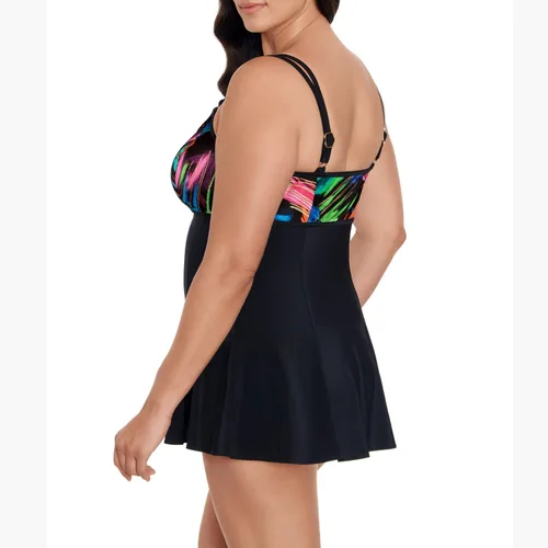Vista 2 de Longitude Traje de baño - Traje de baño de talla grande para mujer - Deslizamiento lateral