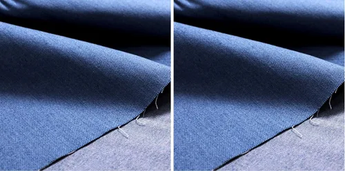 Vista 4 de Tela de mezclilla de algodón duradera de 8.5 oz, 67 pulgadas de ancho, Entelare (azul profundo 1 yarda)