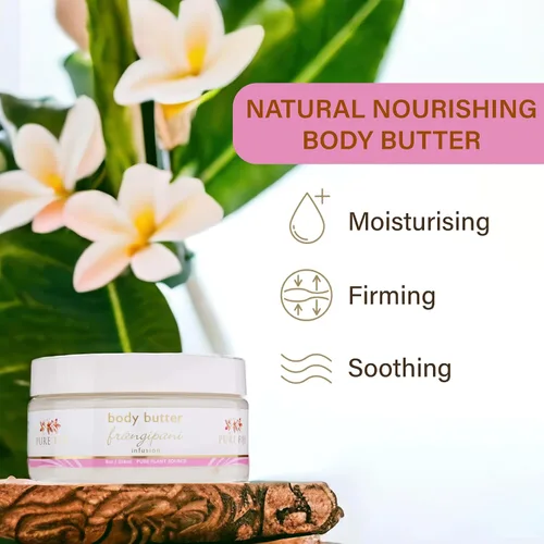 Vista 8 de PURE FIJI Body Butter - Crema hidratante de mantequilla corporal, crema facial y loción corporal para piel seca con aceites naturales y vitamina E