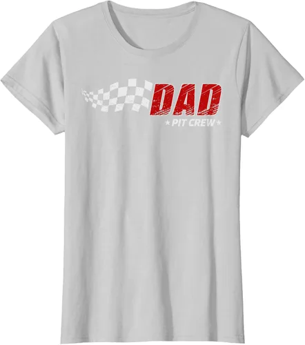 Vista 23 de Dad Pit Crew Race Car Birthday Family Matching Pit Crew Camiseta Pit Crew