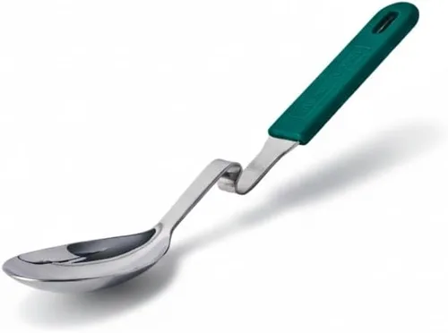 Vista 12 de Souper Cubes + Lori Greiner Cucharón de sopa sin desorden de acero inoxidable con mango de silicona - Cucharón de sopa de metal con diseño sin