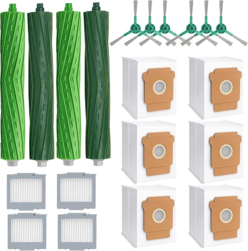 Vista 8 de 16 piezas compatibles con Roomba i1+ J7 i7+ i3+ i4+ EVO i6+ i8+ i7 J7+ Plus E5 E6 E7 Kit de accesorios para aspiradora robot, 2 cepillos principales