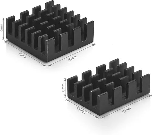 Vista 6 de Vilros Kit de inicio básico Raspberry Pi 4 de 2GB con caja de aleación de aluminio resistente enfriada por ventilador