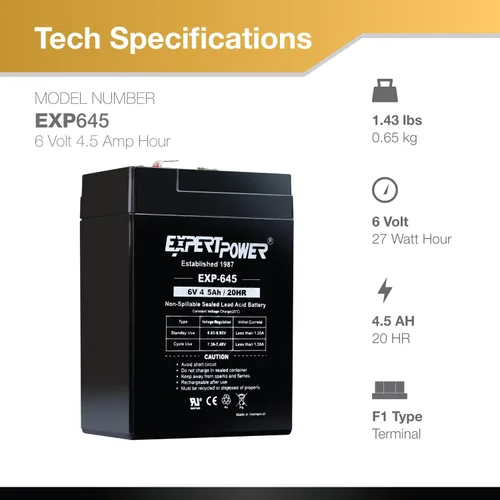 Vista 3 de Pilas Expertpower 6 volts para alarma, Paquete de 10