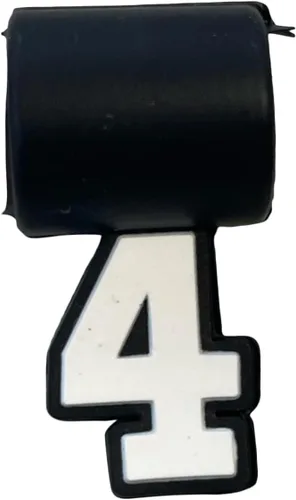 Vista 5 de Dijes de silicona para collar de béisbol de tornado, bandera de EE. UU., cruz 4:13, número de jersey Números uniformes