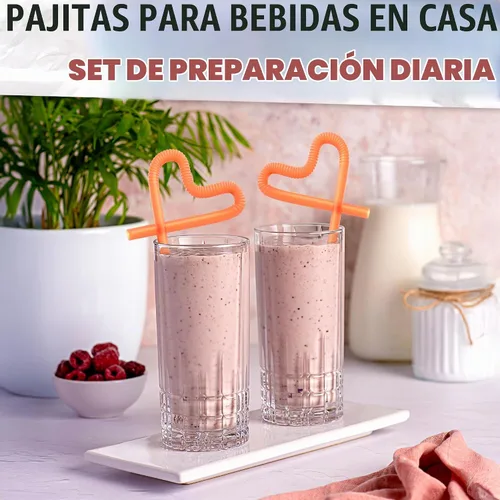 Vista 8 de Pajitas extra largas desechables, 200 popotes flexibles de plástico extralargos, elásticos de 17.1 a 19.5 pulgadas, flexibles para formas Varios