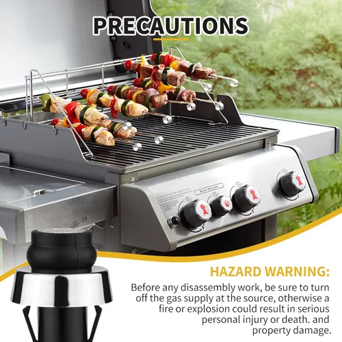 Vista 7 de Encendedor GS4 para Weber, GS4 Parrilla Encendedor Botón Pulsador Piezas de Repuesto para Weber #66220 Fit Weber GS4 Genesis II & Spirit II Gas