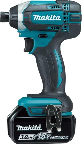 Vista 2 de Kit de taladro de impacto inalámbrico de iones de litio LXT de Makita, 3.0 Ah, 18 V, XDT111