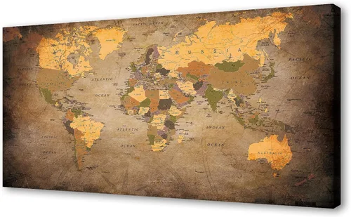Vista 14 de B0550 - Póster de mapa del mundo, lienzo para pared, diseño moderno enmarcado del mundo, decoración de oficina en casa, mapas, impresiones