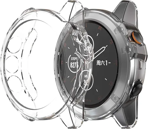 Vista 9 de Compatible con Garmin Fenix 5X y Garmin Fenix 5X Plus Watch Accessories Funda protectora TPU suave a prueba de golpes Resistente a los arañazos Negro