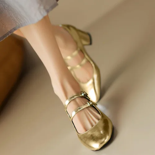 Vista 7 de LUXMAX Zapatos de vestir de tacón grueso Mary Janes con punta cuadrada de los años 50 para mujer, estilo vintage de los años 50