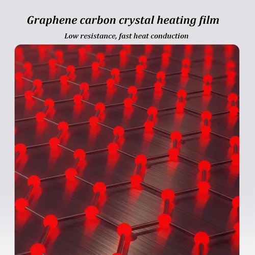 Vista 4 de Alfombra eléctrica con calefacción, tapetes térmicos con función de temporizador de 12 horas, almohadilla térmica eléctrica portátil con temperatura