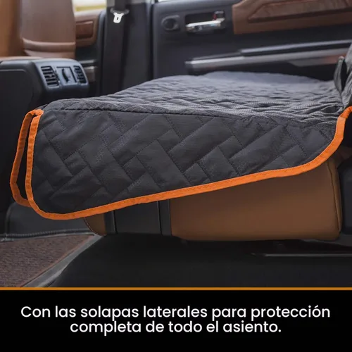 Vista 6 de Funda de asiento trasero resistente para camión, 100% impermeable y sin olor, protector de asiento de perro para F150 F250 Chevy Silverado Ram