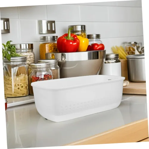 Vista 6 de Cesta de lavado de frutas Cesta de verduras de plástico Suministros de cocina Colector de alimentos