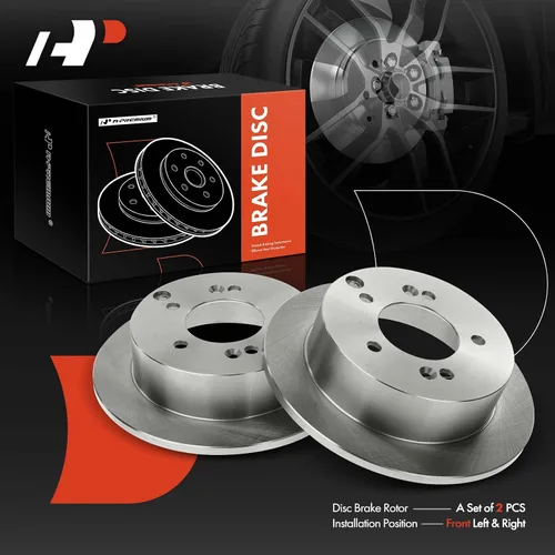 Vista 7 de A-Premium Rotores de freno de disco sólido trasero de 10.31 pulgadas (10.315 in) compatibles con modelos seleccionados de Hyundai y Kia - Sonata