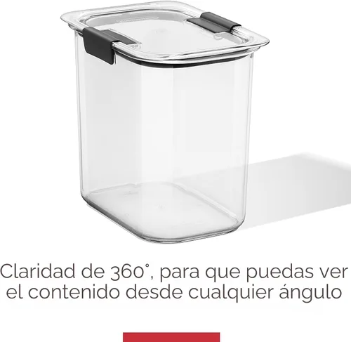 Vista 7 de Rubbermaid Brilliance - Recipientes para almacenar alimentos, libres de bisfenol A, con tapas