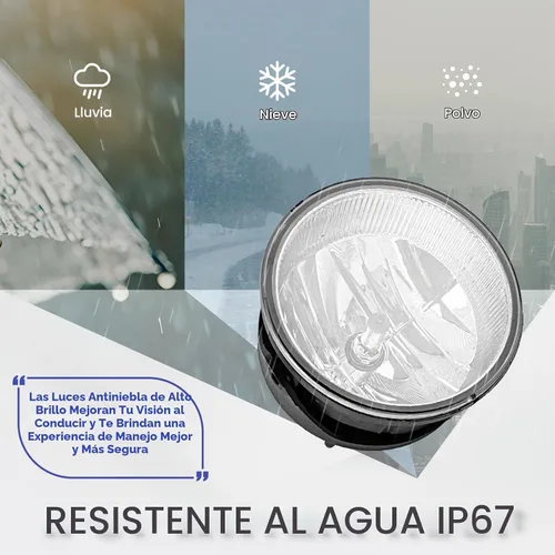 Vista 4 de Compatible con luces antiniebla cromadas Ranger 2007-2013 Expedition / 2008-2011 solo con bombillas H10 de 12 V-42 W, kit de lámparas de parachoques