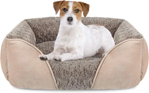 Vista 36 de INVENHO Cama para perros pequeños para perros medianos a grandes, rectangular, ortopédica, suave, relajante, duradera, con parte inferior